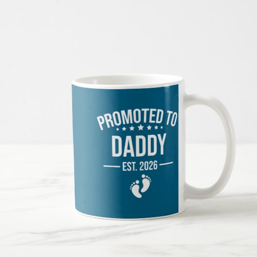 Funny 1st Time Dad Est 2026 New Dad New First Fath Kaffeetasse (Rechts)