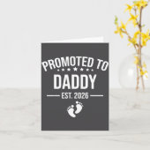 Funny 1st Time Dad Est 2026 New Dad New First Fath Karte (Gelbe Blume)