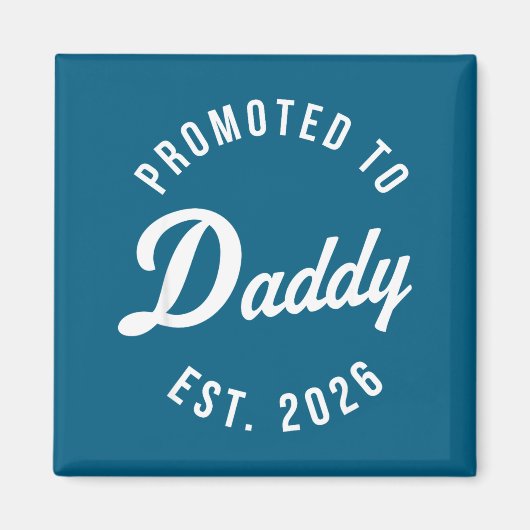 Funny 1st Time Dad Est 2026 New Dad New First Fath Magnet (Vorne)