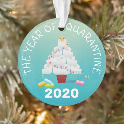 Funny 2020 Quarantine Christmas Tree Ornament (Baum)