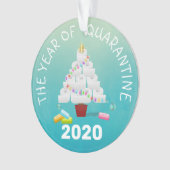 Funny 2020 Quarantine Christmas Tree Ornament (Vorderseite)