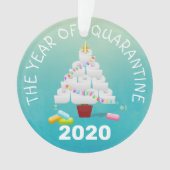 Funny 2020 Quarantine Christmas Tree Ornament (Vorderseite)