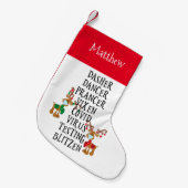 Funny 2020 Rentiernamen Covid Custom Kleiner Weihnachtsstrumpf (Vorderansicht (hängend))