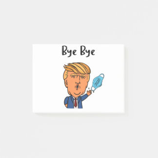 Funny 2020 Weihnachten Trump Maske Bye Bye Post-it Klebezettel