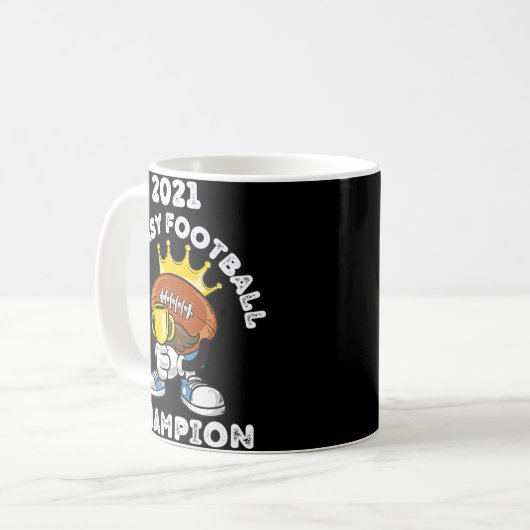 FUNNY 2021 FANTASY FOOTBALL CHAMPION FANTASY LEAGU KAFFEETASSE (Vorderseite Links)