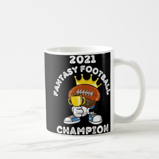 FUNNY 2021 FANTASY FOOTBALL CHAMPION FANTASY LEAGU KAFFEETASSE (Rechts)