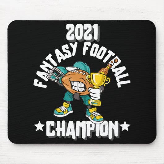 FUNNY 2021 FANTASY FOOTBALL CHAMPION FANTASY LEAGU MOUSEPAD (Vorne)