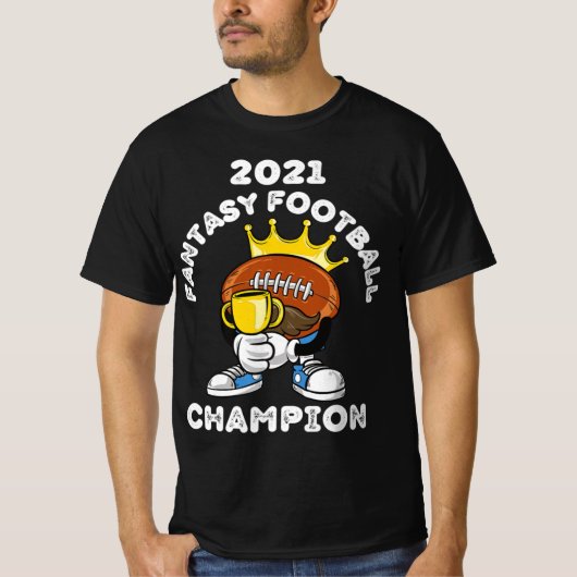 FUNNY 2021 FANTASY FOOTBALL CHAMPION FANTASY LEAGU T-Shirt (Vorderseite)