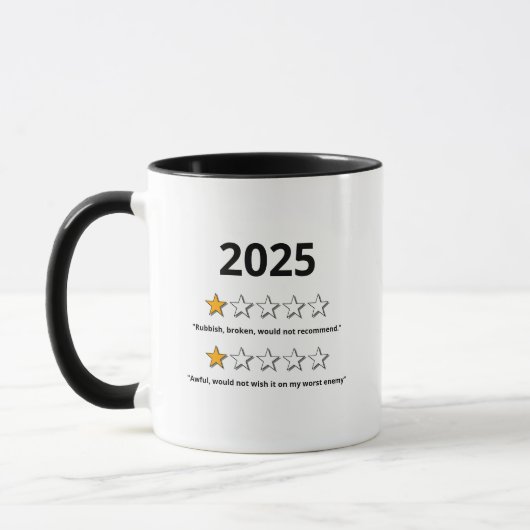 Funny 2022 Bad Review Tasse (Links)