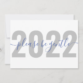 Funny 2022 Bitte seien Sie vorsichtig Weihnachts-W Feiertagskarte