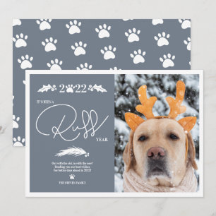 Funny 2022 ruff Drehbuch Jahr Begleiter Weihnachte Feiertagskarte