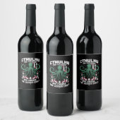 Funny 2024 Wahlen Cthulhu für den Präsidenten Weinetikett (Flaschen)