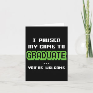 Funny 2025 Gamer Graduate Abschluss Karte