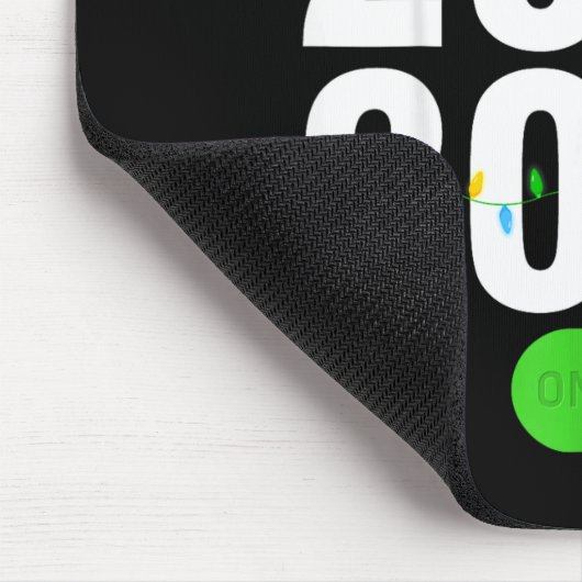 Funny 2025 Off 2026 On Christmas Lights Happy New Mousepad (Ecke)