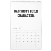 Funny 2026 Calendar Golf Quotes Golfer Dad Coach Kalender (Feb 2026)
