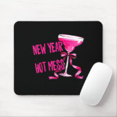 Funny 2026 New Year Same Hot Mess Party Women Girl Mousepad (Mit Mouse)