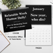 Funny 2026 Office Quote Calendar Kalender