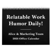 Funny 2026 Office Quote Calendar Kalender (Titelbild)