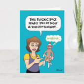 Funny 20. Geburtstag Karte (Vorderseite)