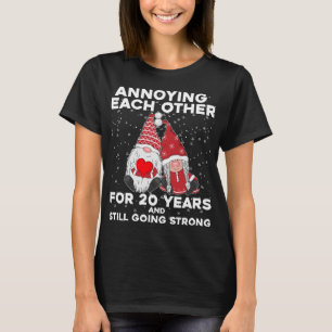 Funny 20 Jahre Weihnachtsrümpfe Eheschließung und  T-Shirt