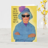 Funny 20-jährig gefangen im alten Körper Geburtsta Karte (Gelbe Blume)