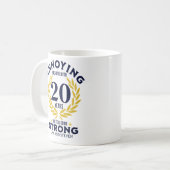 Funny 20th Anniversary for couples Kaffeetasse (Vorderseite Links)