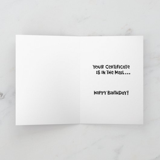 Funny 21. Geburtstag Karte (Innenseite)