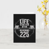 Funny 225 Pound Bench Press Gym - Besser nach Ben Karte (Gelbe Blume)