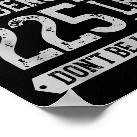 Funny 225 Pound Bench Press Gym - Sei kein Statis Poster (Ecke)