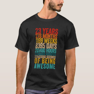 Funny 23Rd Geburtstag Shirt Altes Meter Sonne 23 J