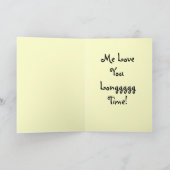 Funny 25th Anniversary Card - Anpassbar Karte (Innenseite)