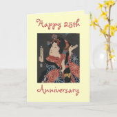 Funny 25th Anniversary Card - Anpassbar Karte (Gelbe Blume)