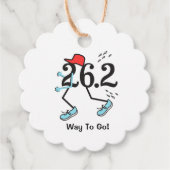 Funny 26.2 Marathoner © Way to Go Marathon Runner Geschenkanhänger (Vorderseite)