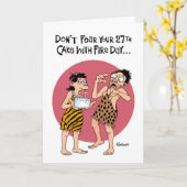 Funny 27. Geburtstagkarte Karte (Gelbe Blume)