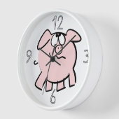 Funny 2 Cartoon Illustration Schweinejahr Geburtst Uhr (Winkel)