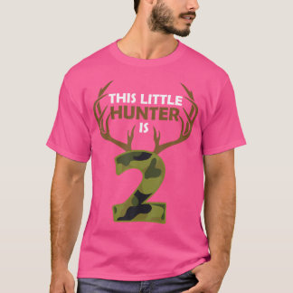 Funny 2. Geburtstag 2 Jahre alter Hirschjäger Gesc T-Shirt