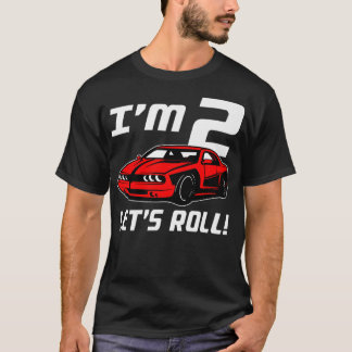 Funny 2nd Birthday Geschenk Jungs Kleinkinder Race T-Shirt