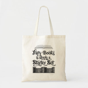 Funny 30 Books Collector Slogan Tragetasche