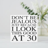 Funny 30. Geburtstag Attitude Karte (Stehend Vorderseite)