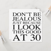 Funny 30. Geburtstag Attitude Karte (Vorderseite/Rückseite Beispiel)