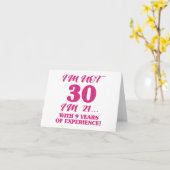 Funny 30. Geburtstag Karte (Gelbe Blume)