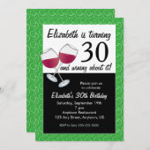 Funny 30. Geburtstag Party Einladung (Vorne/Hinten)