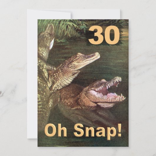 Funny 30. Geburtstag Party Einladungen (Vorderseite)