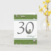 Funny 30. Geburtstagskarte Karte (Gelbe Blume)