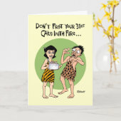 Funny 31. Geburtstag Karte (Gelbe Blume)