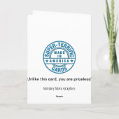 Funny 32. Geburtstag Karte (Rückseite)