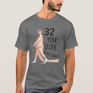 Funny 32 Jahre alt 32. Geburtstagsparty Geboren 19 T-Shirt