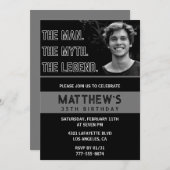 Funny 35. Geburtstag Einladungen Der Mann der Lege (Vorne/Hinten)