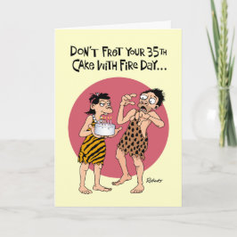 Funny 35. Geburtstag Karte