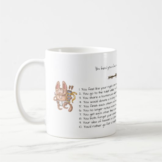 FUNNY 35 th Wedding Anniversary Coral Customize Kaffeetasse (Links)